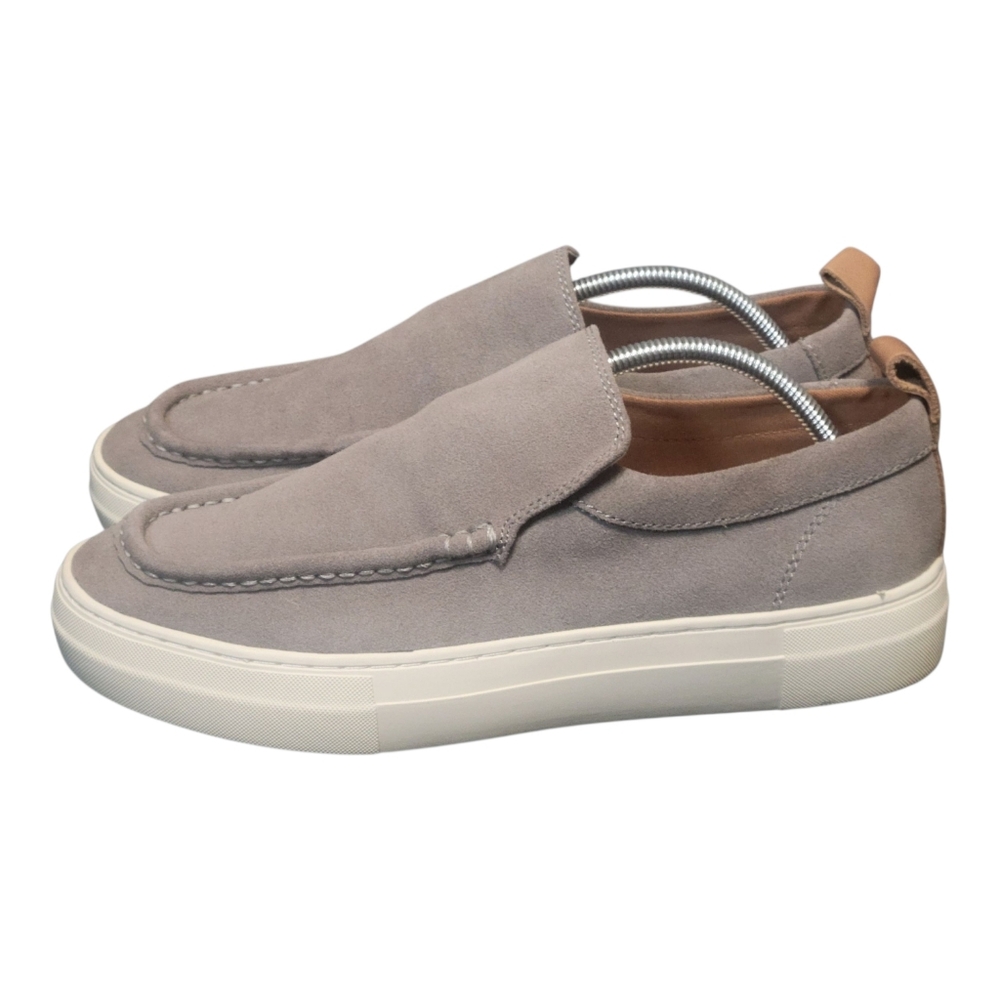 Steve Madden Loafers Suede Mens 10 Gray Slip On Sneakers - Picture 2 of 10